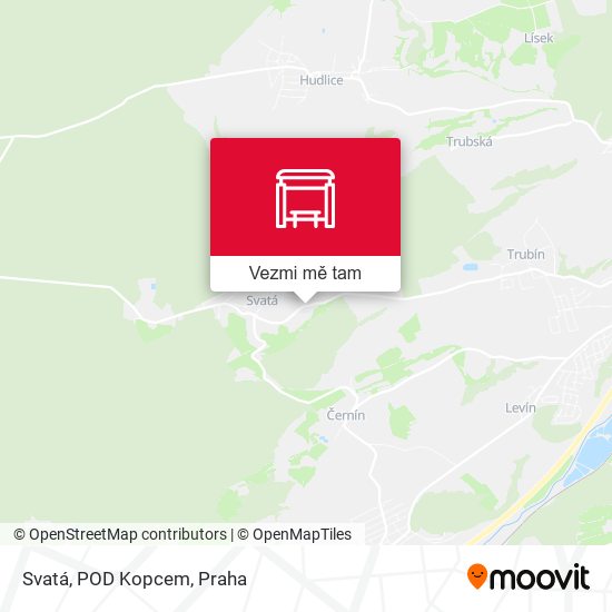 Svatá, POD Kopcem mapa