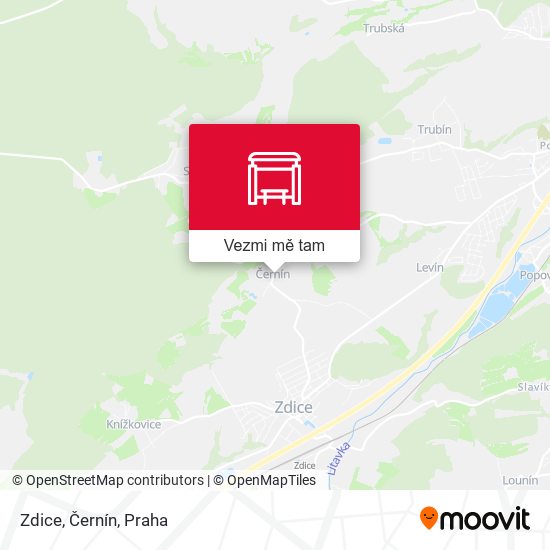 Zdice, Černín mapa