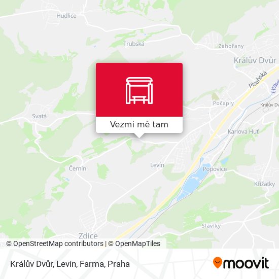 Králův Dvůr, Levín, Farma mapa