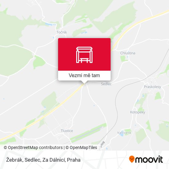 Žebrák, Sedlec, Za Dálnicí mapa