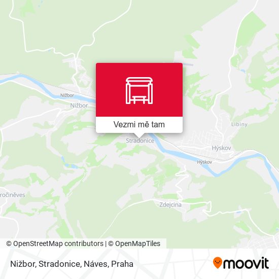 Nižbor, Stradonice, Náves mapa