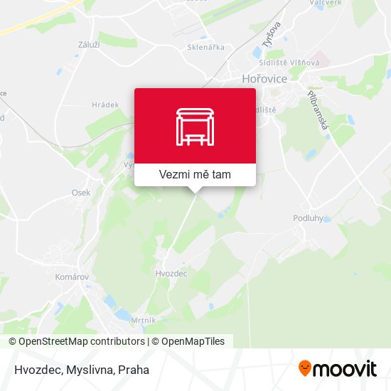 Hvozdec, Myslivna mapa