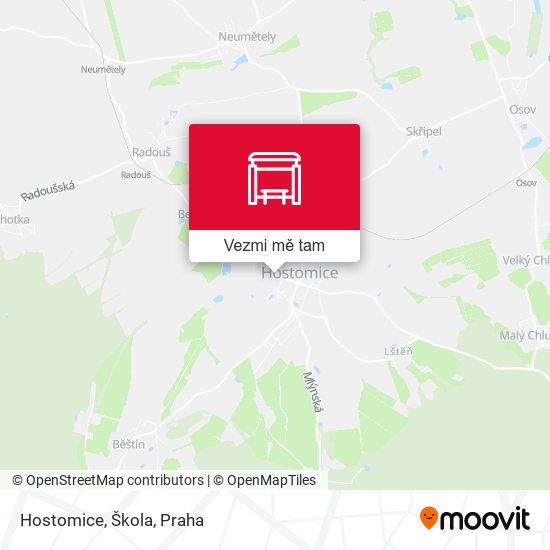 Hostomice, Škola mapa