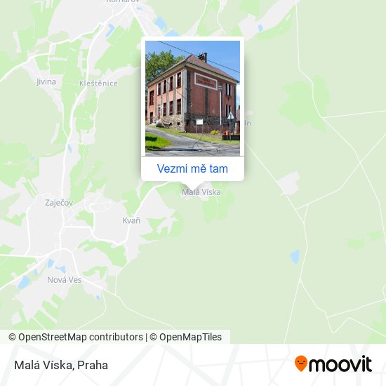 Malá Víska mapa