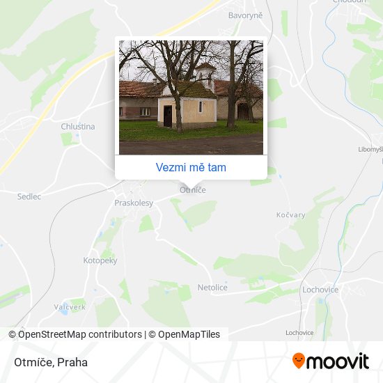 Otmíče mapa