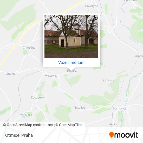 Otmíče mapa