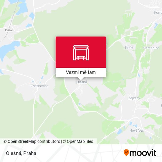 Olešná mapa