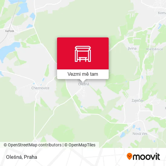 Olešná mapa