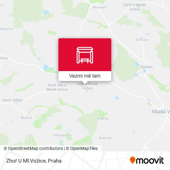 Zhoř U Ml.Vožice mapa