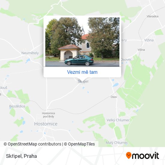 Skřipel mapa