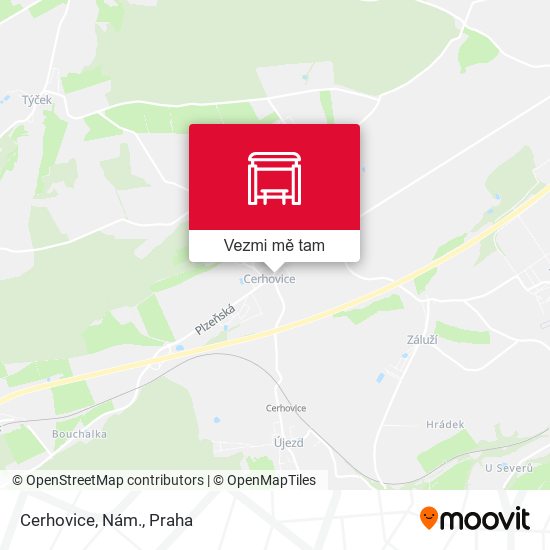 Cerhovice, Nám. mapa