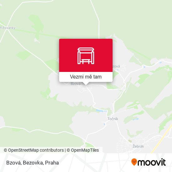 Bzová, Bezovka mapa