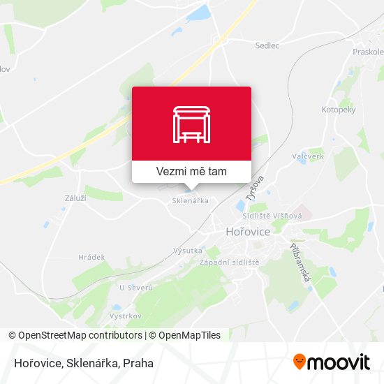 Hořovice, Sklenářka mapa