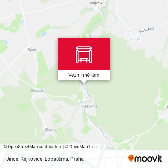 Jince, Rejkovice, Lopatárna mapa