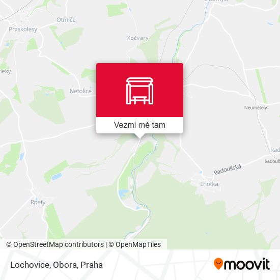 Lochovice, Obora mapa