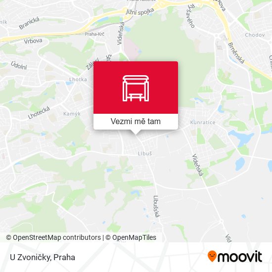 U Zvoničky mapa