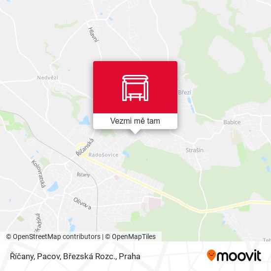 Říčany, Pacov, Březská Rozc. mapa