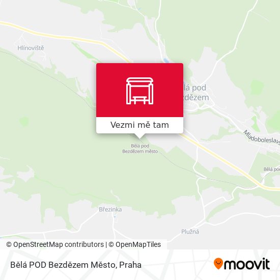 Bělá POD Bezdězem Město mapa