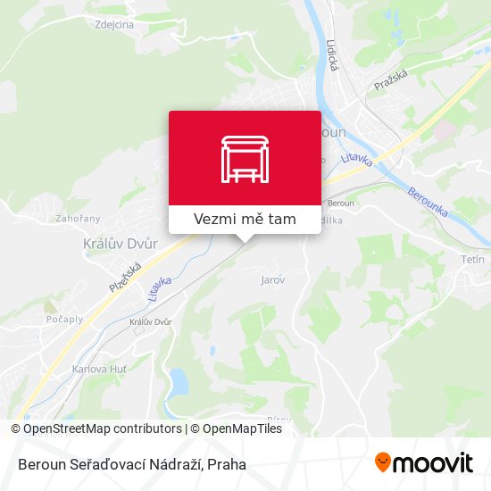 Beroun Seřaďovací Nádraží mapa