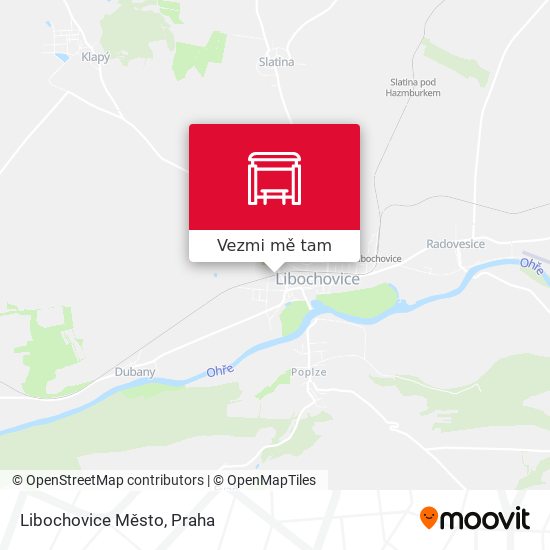 Libochovice Město mapa