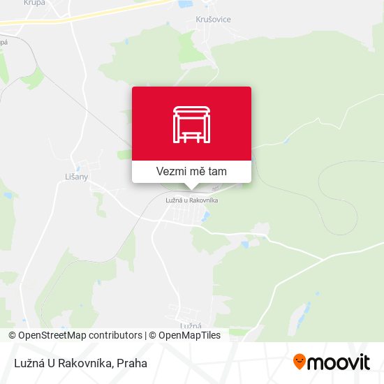 Lužná U Rakovníka mapa