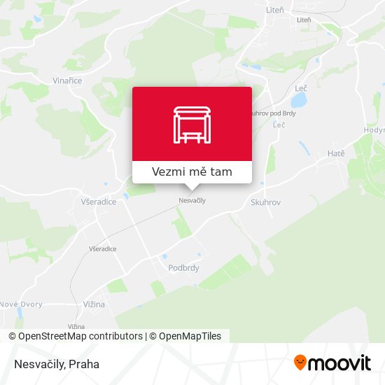 Nesvačily mapa