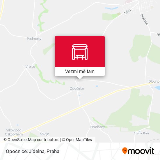 Opočnice, Jídelna mapa