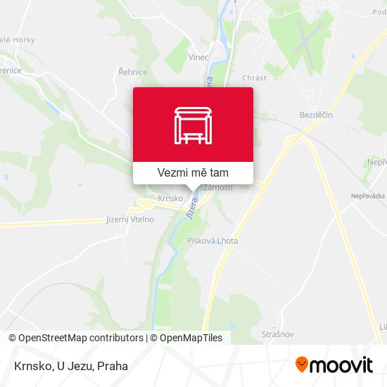 Krnsko, U Jezu mapa