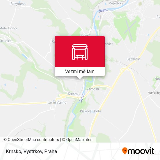 Krnsko, Vystrkov mapa