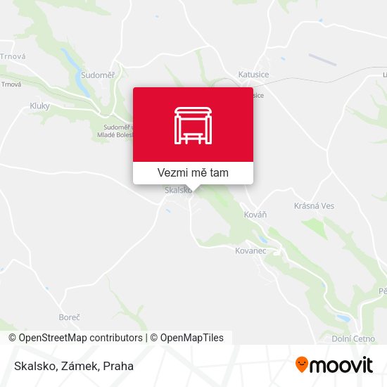 Skalsko, Zámek mapa
