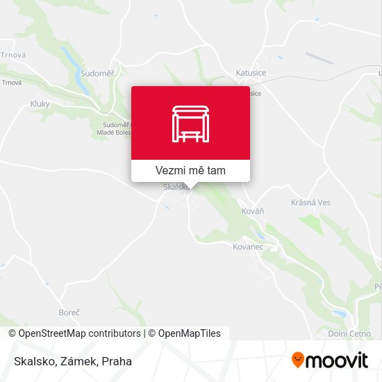 Skalsko, Zámek mapa