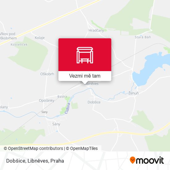 Dobšice, Libněves mapa