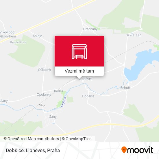 Dobšice, Libněves mapa