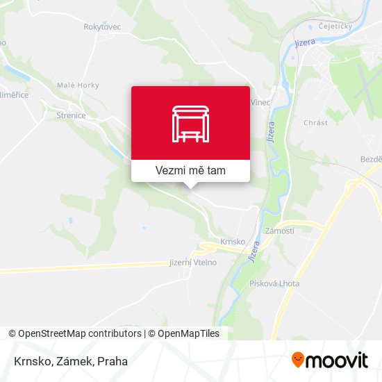 Krnsko, Zámek mapa