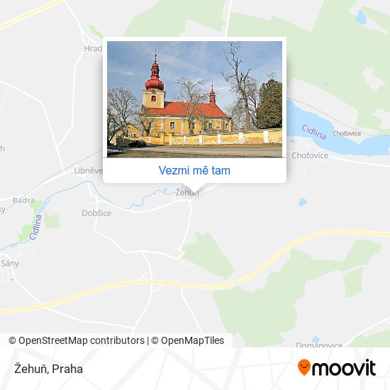 Žehuň mapa