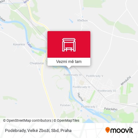 Poděbrady, Velké Zboží, Sbd mapa