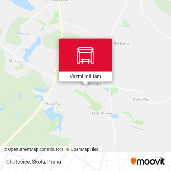 Chotěšice, Škola mapa