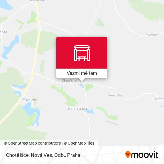Chotěšice, Nová Ves, Odb. mapa