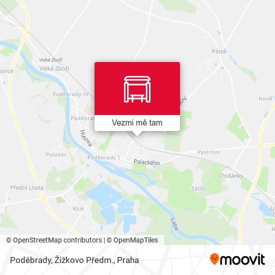 Poděbrady, Žižkovo Předm. mapa