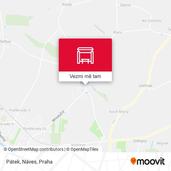 Pátek, Náves mapa