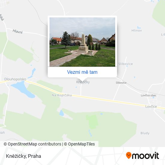 Kněžičky mapa