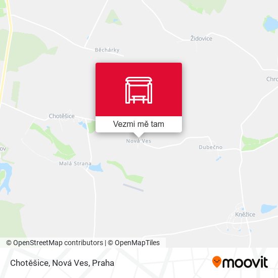 Chotěšice, Nová Ves mapa