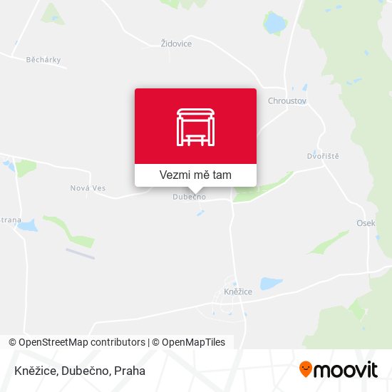 Kněžice, Dubečno mapa