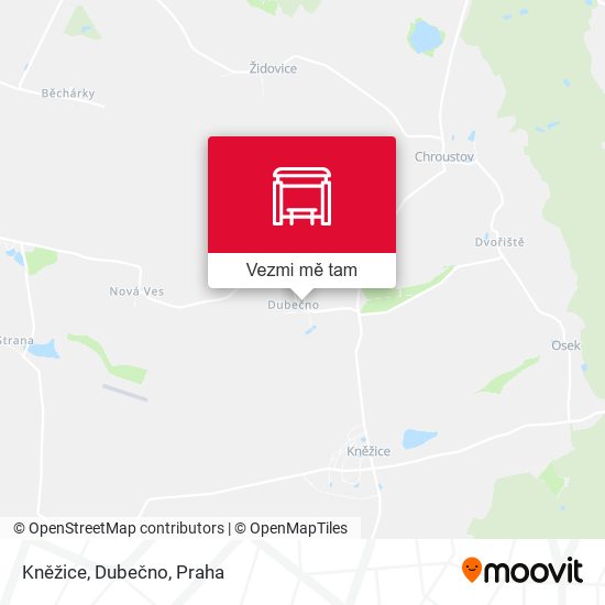 Kněžice, Dubečno mapa