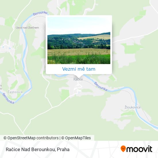 Račice Nad Berounkou mapa
