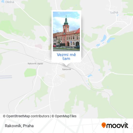 Rakovník mapa