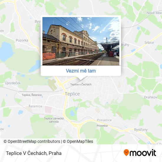 Teplice V Čechách mapa