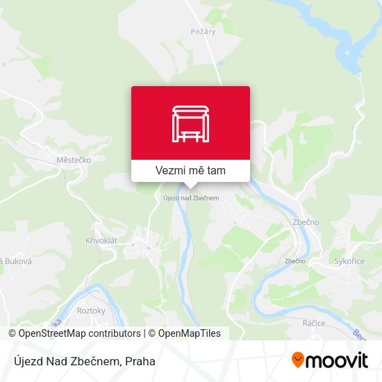 Újezd Nad Zbečnem mapa