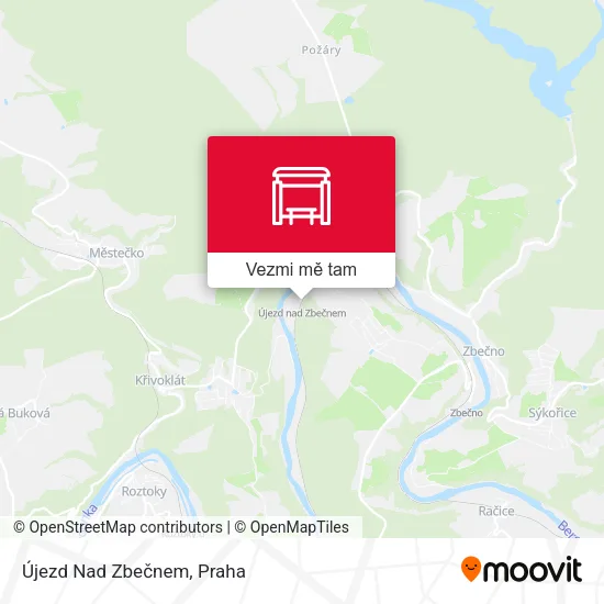 Újezd Nad Zbečnem mapa