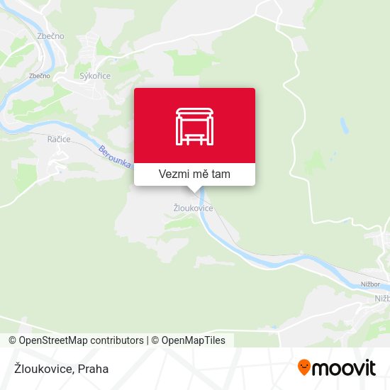 Žloukovice mapa